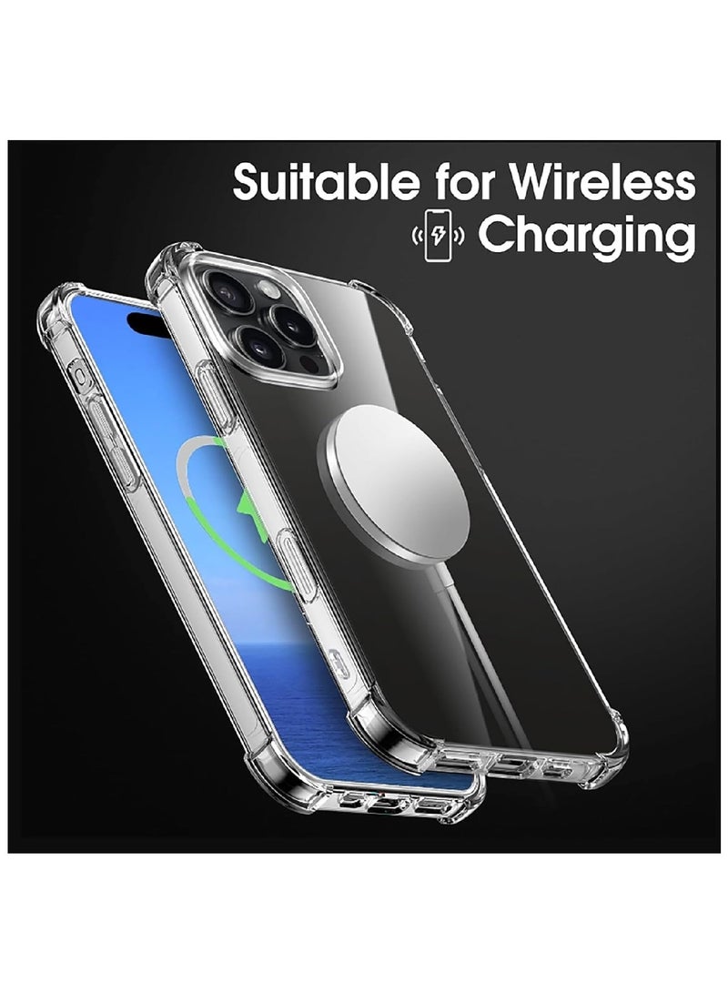 MOBM Pack Of 3 Protection for iPhone 16 Pro – MagSafe Clear Case - Clear Screen - Privacy Screen - Image 3